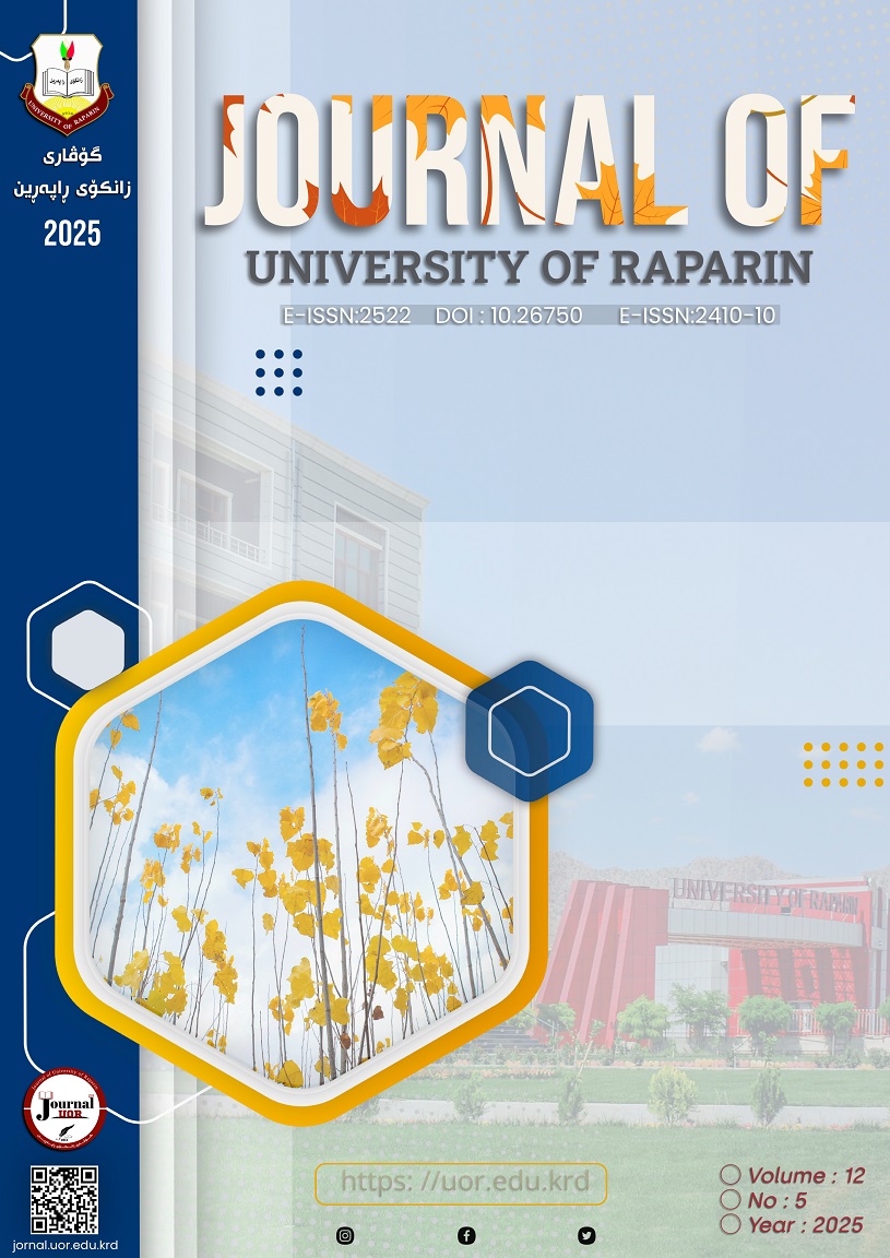 					View Vol. 12 No. 5 (2025): Journal of University of Raparin
				